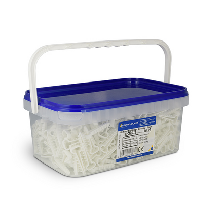 Uchwyt kablowy Elektro-Plast Opatówek USMP-3 16.23 szybkiego montażu płaski box biały 600szt.