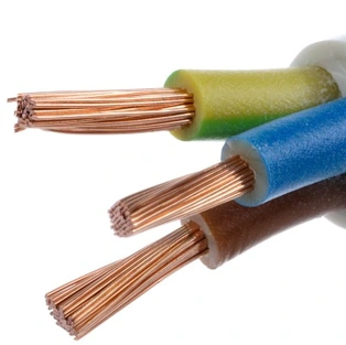 Przewód linka okrągły OMY H03VV-F 3x1,5 mm2 300/300V biały krążek 100m NKT