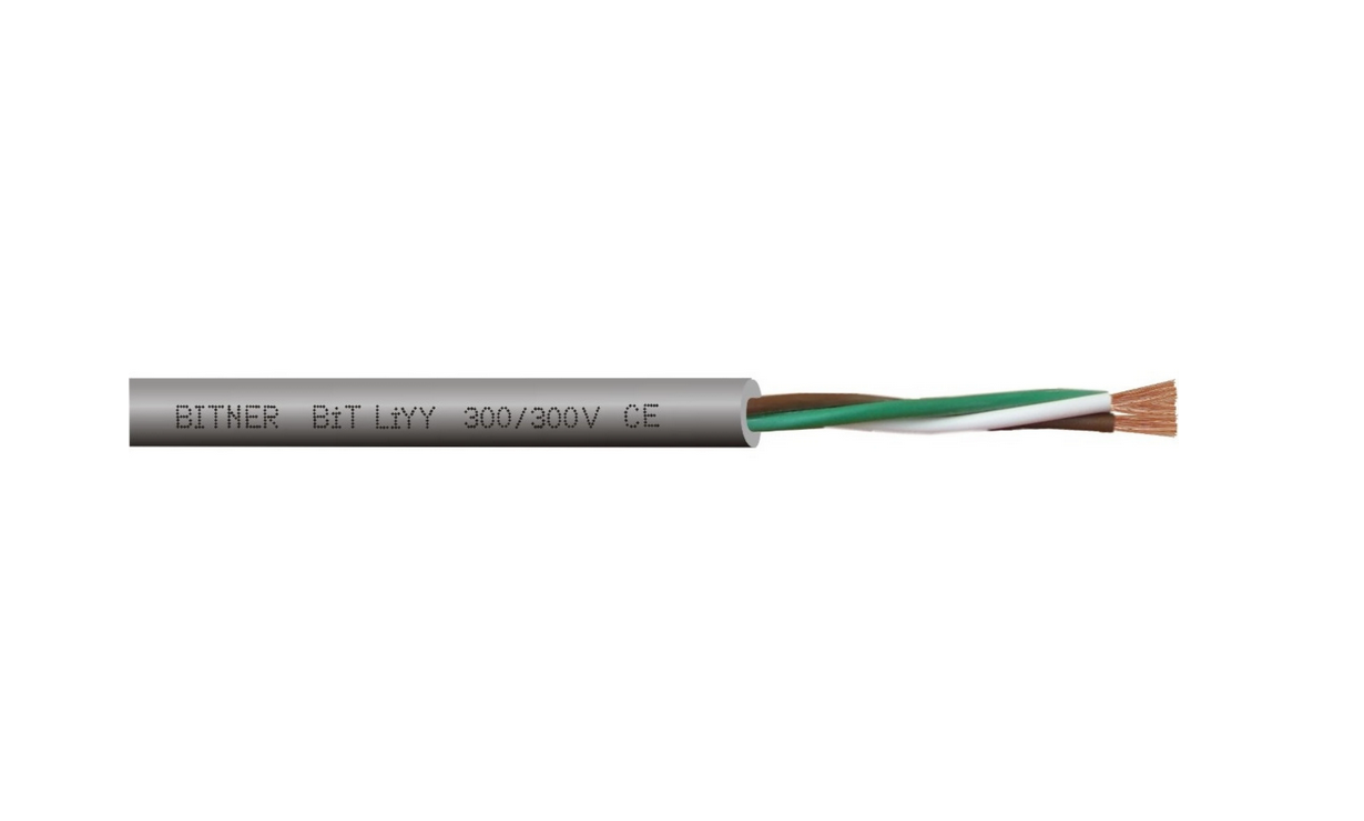 Przewód, kabel sterowniczy BiT LiYY 300/300V 6x0,5 S30083 krążek 100m Bitner