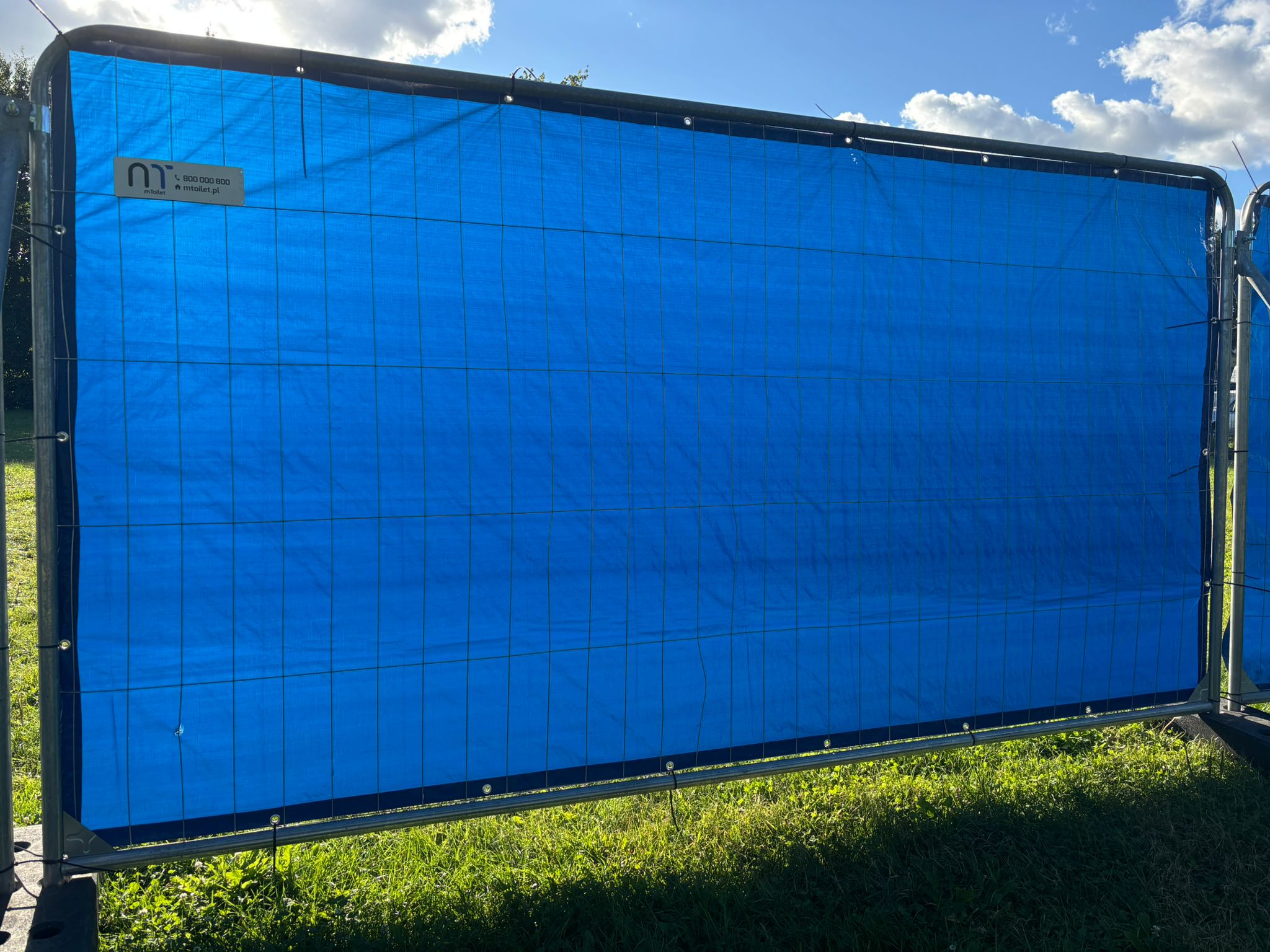Plandeka PE FENCE TARP 1,76x3,41 150g/m2 / niebieski / bez atestu trudnopalności