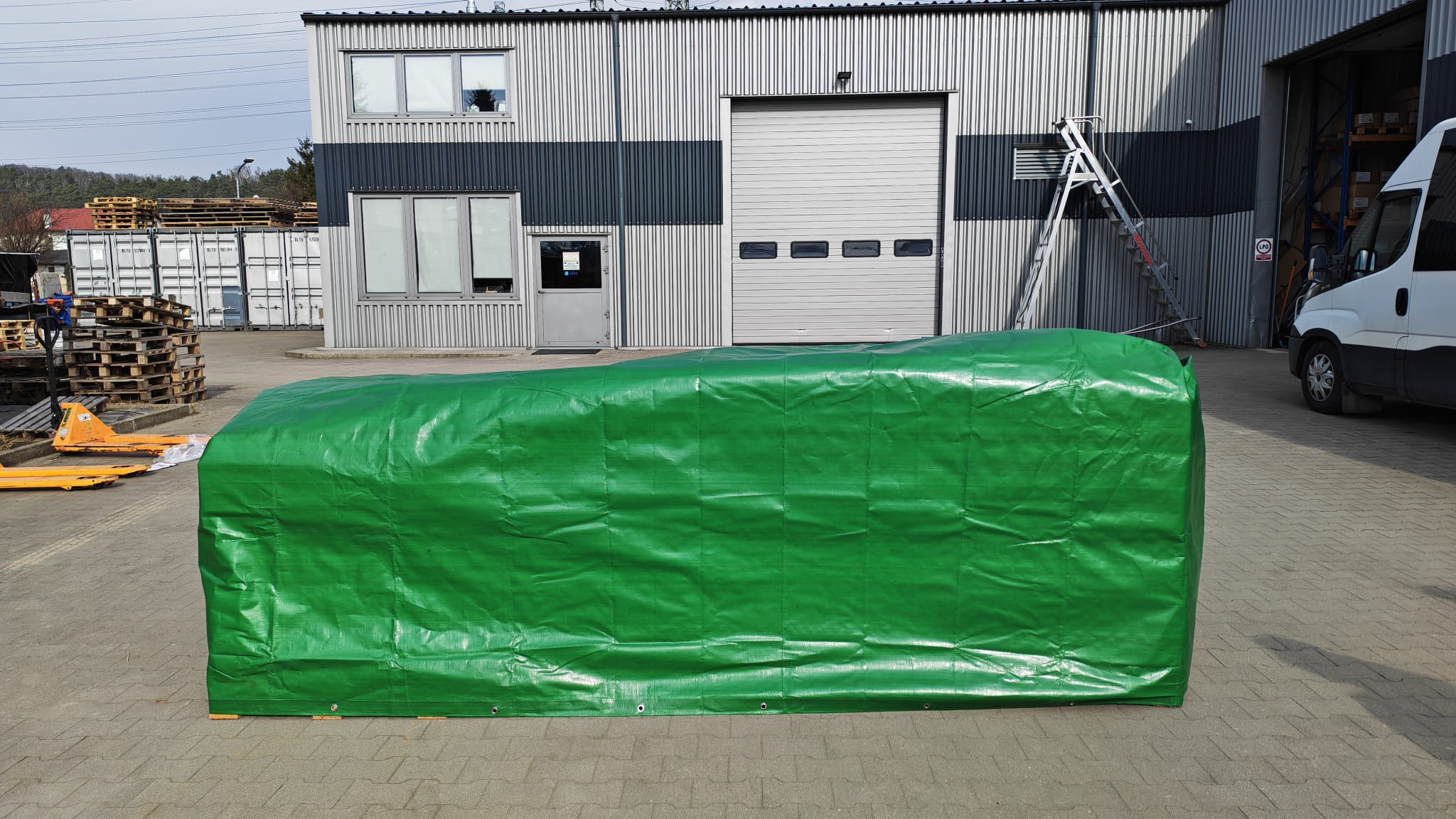 Plandeka PE SAFETARP 220g/m2 / kolor zielony / 6x10