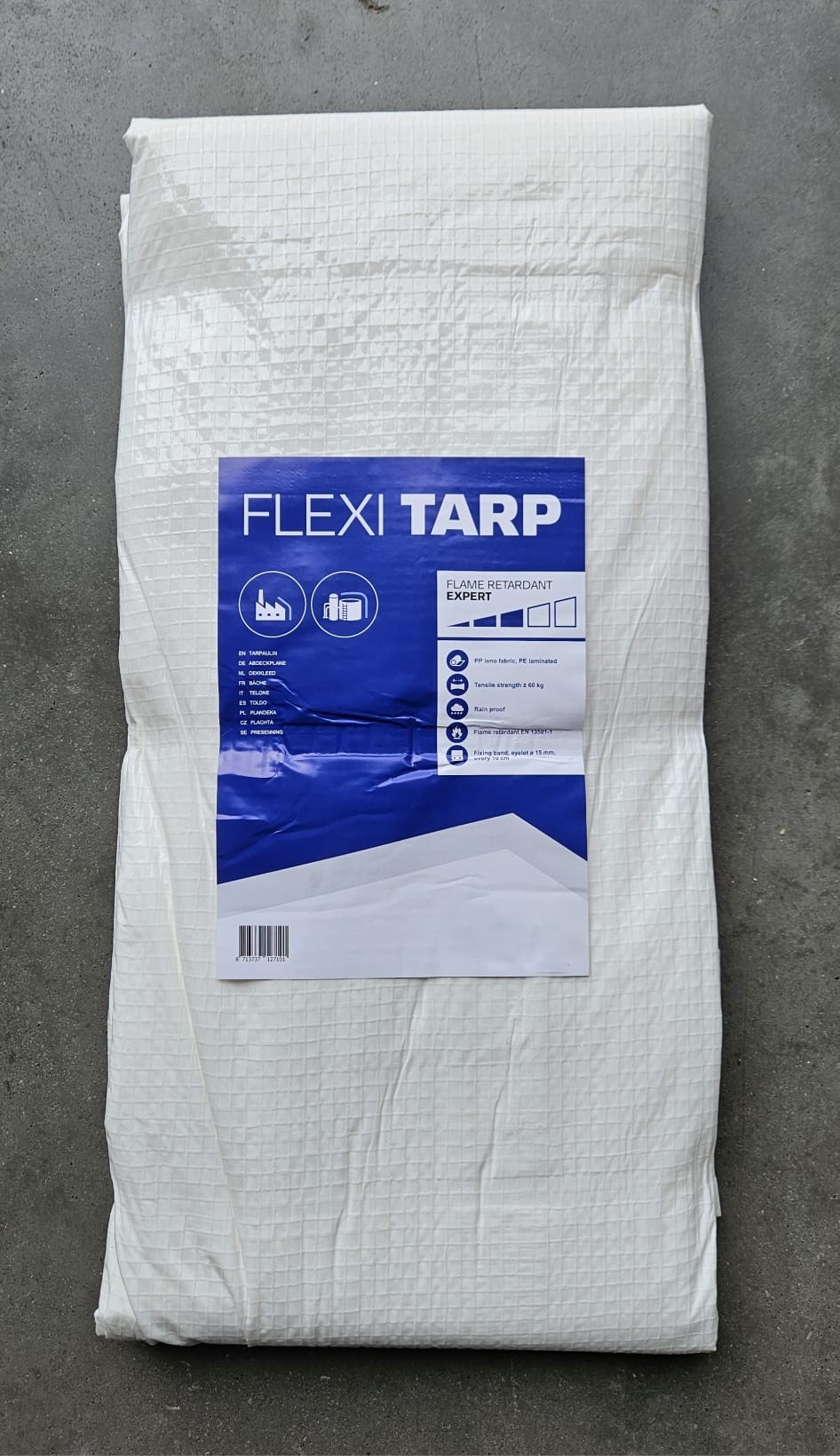 plandeka PE FLEXI TARP expert FR 170g/m2 - trudnopalna