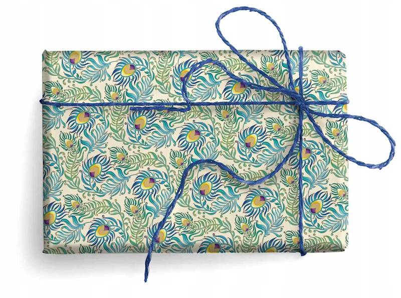 Papier ozd.PRESTIGE GOLD wzór: PEACOCK