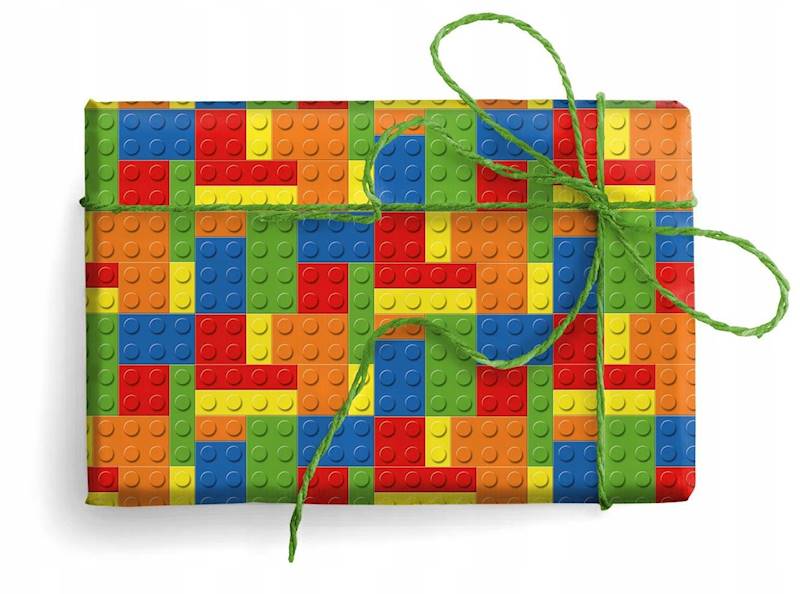 Papier ozd.FANTASY wzór: MATTONCINI COLORATI/ LEGO