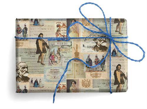 Papier ozd.PRESTIGE GOLD wzór: VERDI E LE OPERE 