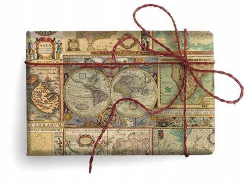 Papier ozd.PRESTIGE wzór: MAPS