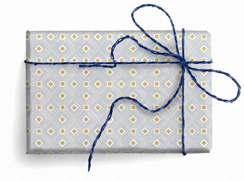 Papier ozd.PRESTIGE GOLD wzór: SQUARED