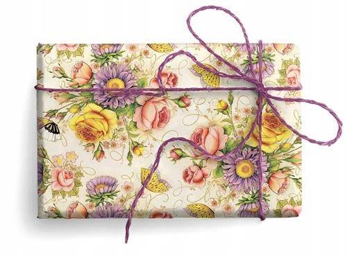 Papier ozd.PRESTIGE GOLD wzór: SPRING FLOWERS