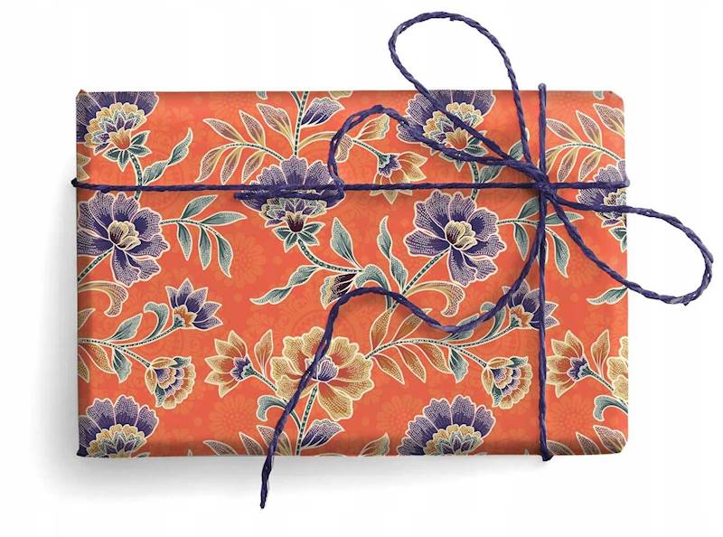 Papier ozd.PRESTIGE GOLD wzór: FLOWER BATIK
