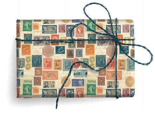 Papier ozd.PRESTIGE GOLD wzór: POST STAMPS 