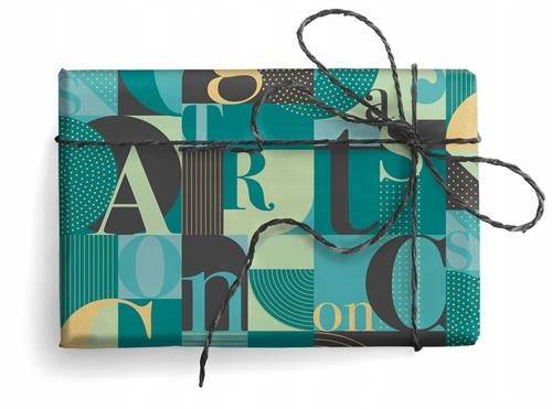 Papier ozd.PRESTIGE GOLD wzór: LETTERING 