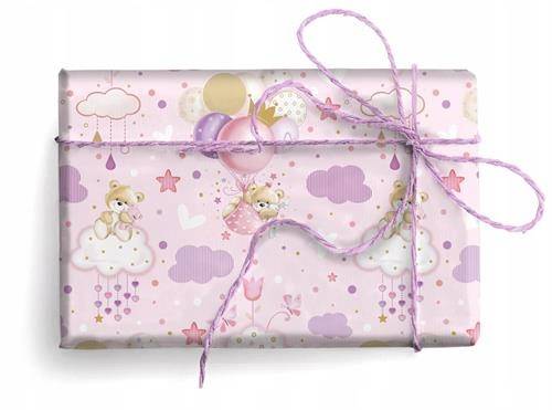 Papier ozd.A ORSETTO ROSA złocony