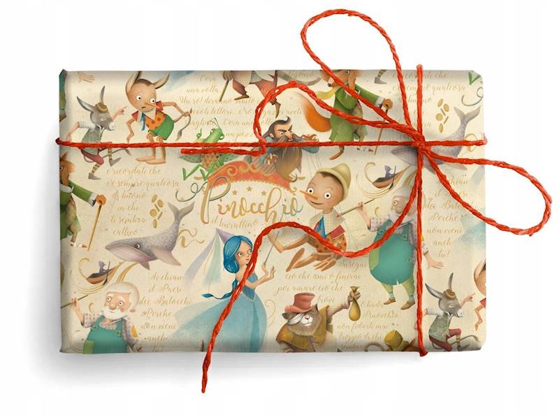Papier ozd.PRESTIGE GOLD wzór: PINOCCHIO