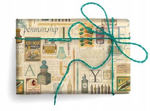 Papier ozd.PRESTIGE GOLD wzór: PENMANSHIP 