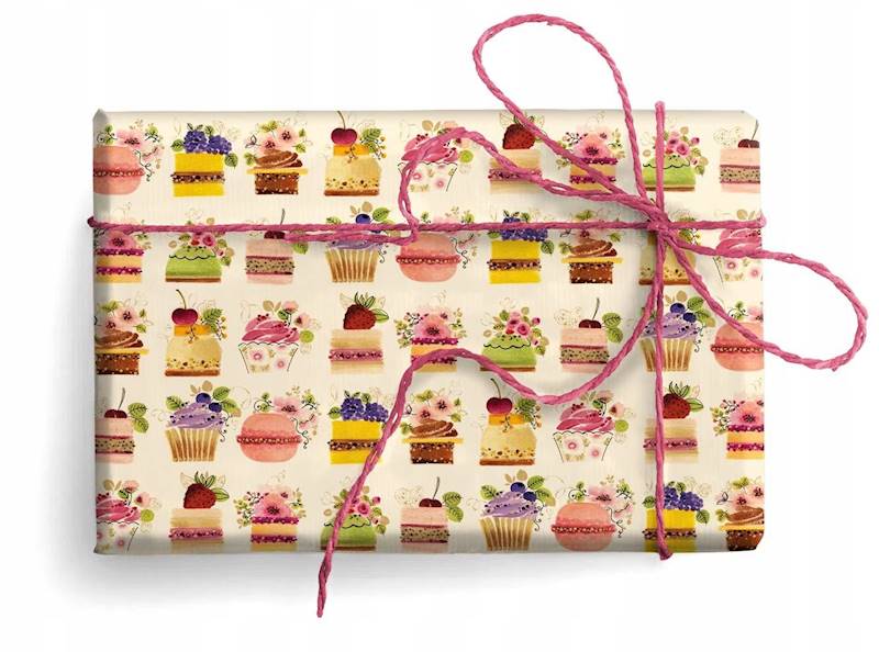 Papier ozd.PRESTIGE GOLD wzór: FLORAL CAKES 