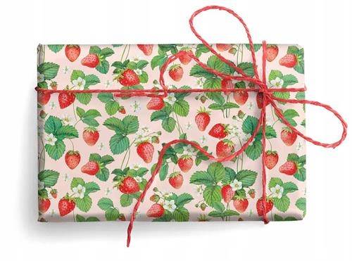 Papier ozd.PRESTIGE GOLD wzór: STRAWBERRIES