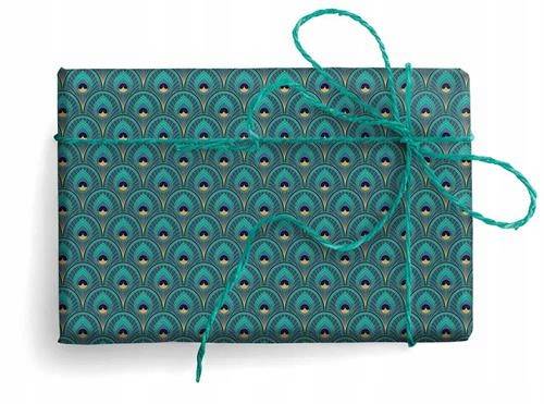 Papier ozd.PRESTIGE GOLD wzór: ART DECO PEACOCK 