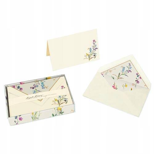 Karnert rozkł. + koperta  9x14 WILD FLOWERS BOX