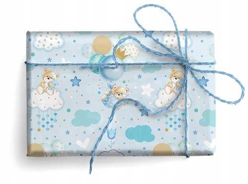 Papier ozd.A ORSETTO AZZURRO sreberko