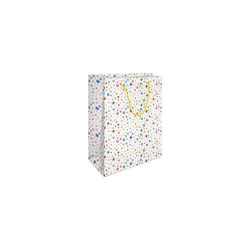 Torebka 30x36x12  RAINBOW DOTS 180g