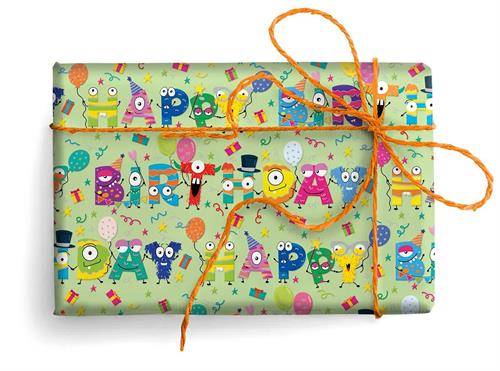 Papier ozd.A COMPLEANNO ANIMATO  sreberko