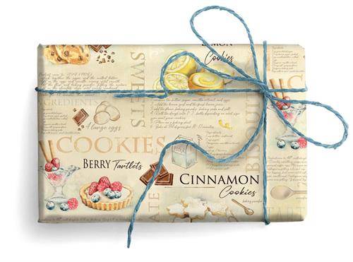 Papier ozd.PRESTIGE GOLD wzór: COOK BOOK 