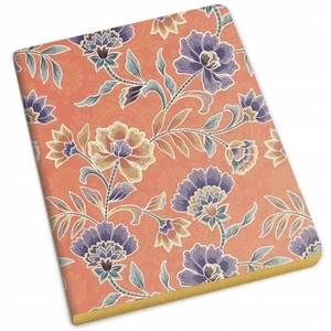 Brulion A6 szyty FLOWER BATIK