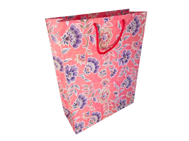 Torebka A4 FLOWER BATIK 90g Kartos GOLD 24x34,5x9