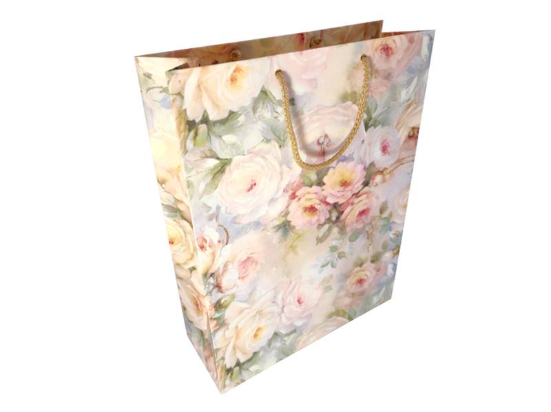 Torebka A4 ROSE SFUMATE 90g Kartos GOLD 24x34,5x9