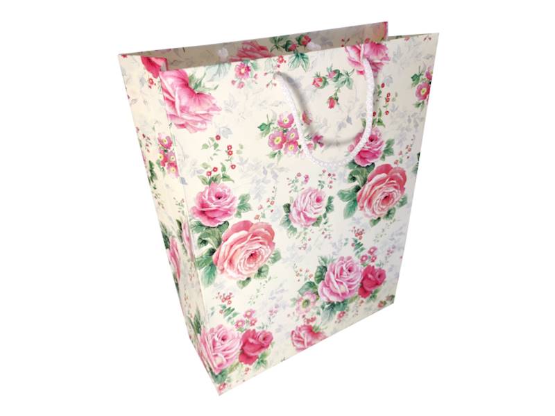 Torebka A4 ROSE GARDEN 90g Kartos GOLD 24x34,5x9cm