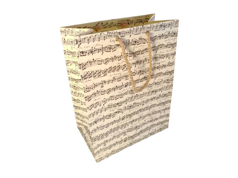 Torebka A5 MUSICA 90g Kartos GOLD 17,5x23x10 cm
