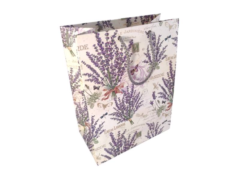 Torebka A5 LAVANDA 90g Kartos GOLD 17,5x23x10