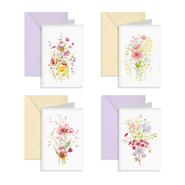 Karnet + koperta B6 Biglietto Auguri Bouquet