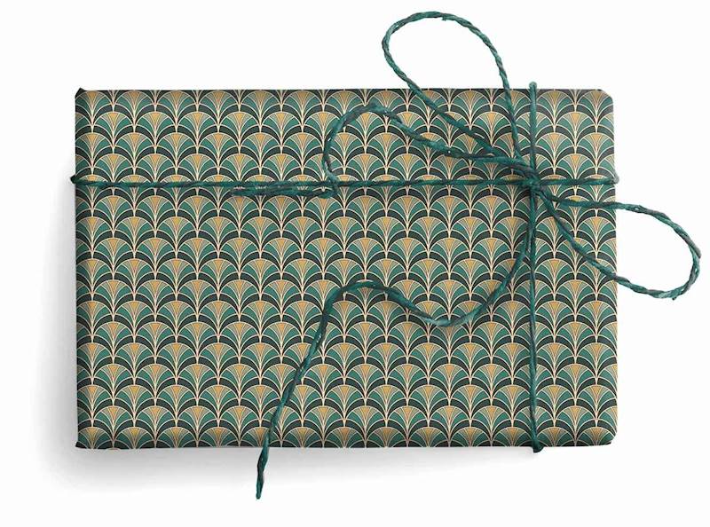 Papier ozd.PRESTIGE GOLD wzór: FISH SCALE