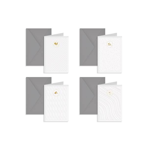 Karnet + koperta B6 White