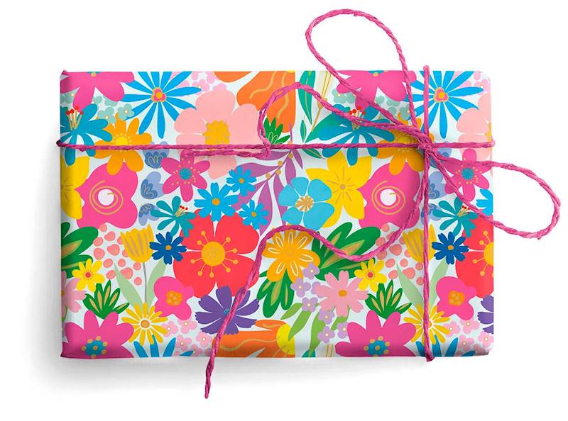 Papier ozd.A VIVID BLOOM  złocony