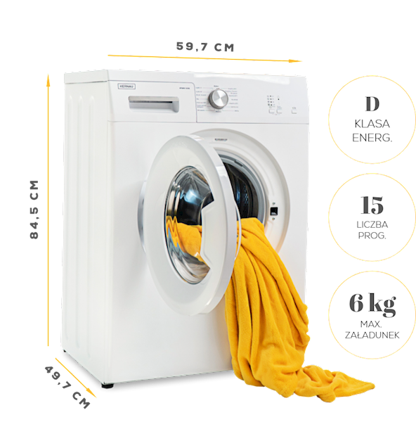 PRALKA KERNAU KFWM I 6501 6KG 1000OB PROMOCJA 