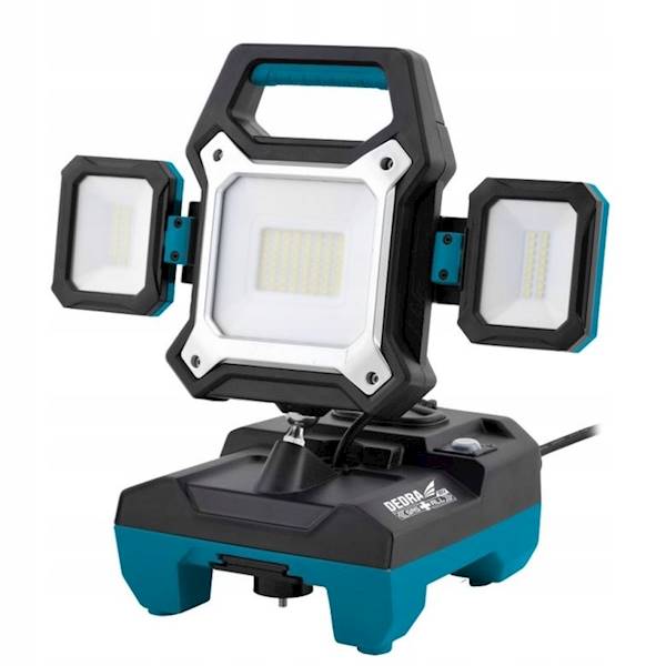 DEDRA.AKU.LAMPA WARSZTATOWA 25W 18V 2500LM/45W 4000LM 230V DED6907H