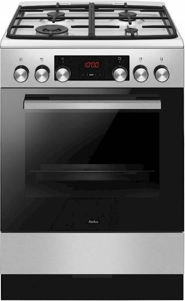 KUCHNIA AMICA 6123GE3.39ZPTSDPFA(XSXV)58478  60CM SREBNA