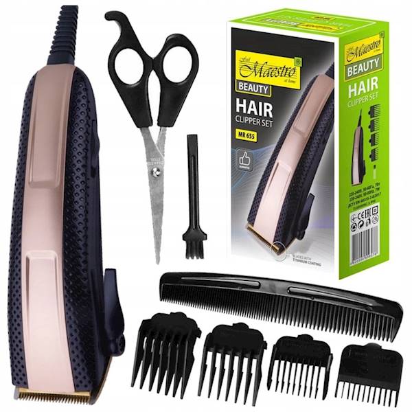 STRZYŻARKA DO WŁOSÓW MR-655TI TYTANOWE OSTRZE MAESTRO