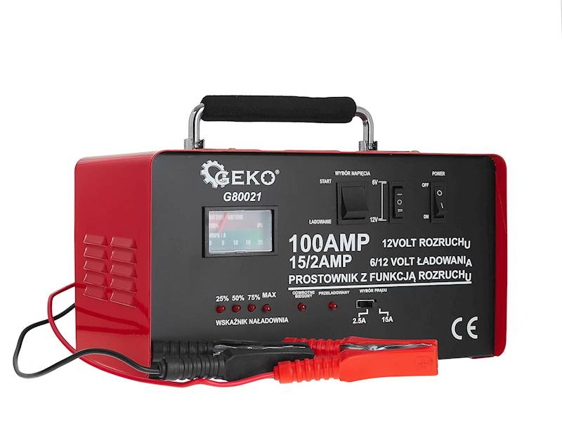 PROSTOWNIK Z ROZRUCHEM 100A 6/12V GEKO G80021