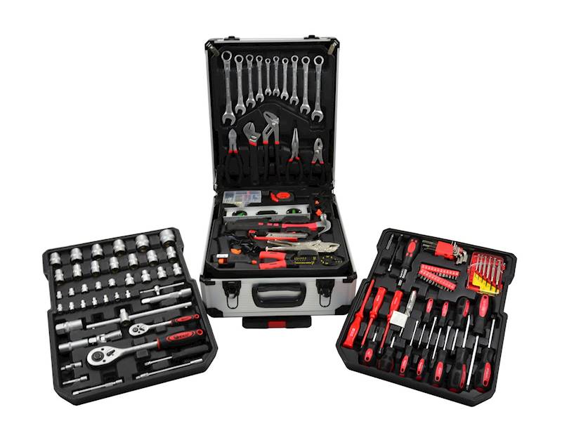 WALIZKA NARZĘDZIOWA Z WYPOSAŻENIEM 187 EL. (KLUCZE Z GRZECHOTKĄ) G10856