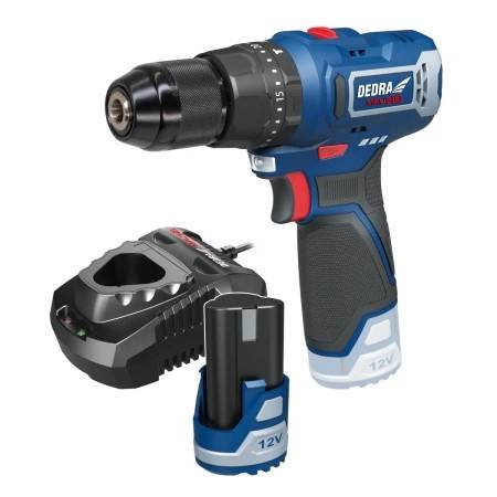 ZESTAW 12V DED7331 WIERTARKO- WKRĘTARKA +DED7302 ŁADOWAERKA +DED7320 2.0AH