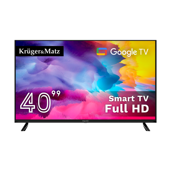 TELEWIZOR KRUGER &MATZ 40"  FHD GOOGLE TV DVB-T2/T/C H.265 HEVC