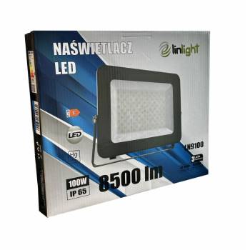 NAŚWIETLACZ LED 100W LN9100 K:6500 8500LM