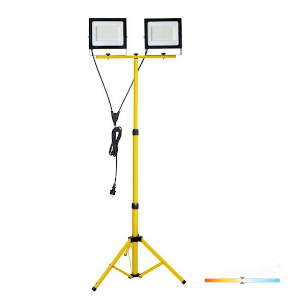 NAŚWIETLACZ LED TIGRA TRIPOD 2*100W 4000K IP54 KOBI NA STATYWIE