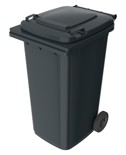 POJEMNIK NA ODPADY 240L GRAFITOWY ZMIESZANE