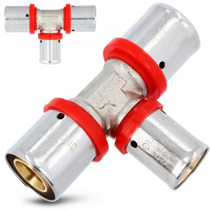 PEX ZAPRAS.TRÓJNIK RED.20*16*20" (15 KARTONIK)