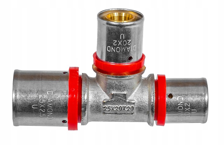 PEX ZAPRAS.TRÓJNIK RED.25*20*20" (10 KARTONIK)