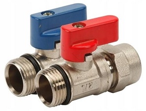 PEX ZAWÓR KUL.1/2 Z ZACI.NA PEX-16 (DO ROZD.)NIEBI